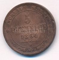Német Államok / Szászország-Albertine 1864B 5pf Cu T:2,2- ph.
German States / Saxony-Albertine 1864...