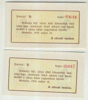 Miskolc 1919. 2K (2x) egymásutáni sorszámmal T:I
