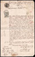 1863 Öcsöd, Örök adás-vevési szerződés illetékbélyegekkel