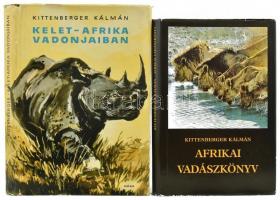 Kittenberger Kálmán 2 műve: Kelet-Afrika vadonjaiban. Pfannl Egon rajzaival. Bp., 1966, Móra. Negyedik kiadás. Kiadói félvászon-kötés, kiadói kissé szakadt papír védőborítóban.; Afrikai vadászkönyv. Bp., 1986, Kentaur könyvek. Kiadói kartonált papírkötés, kiadói papír védőborítóban.