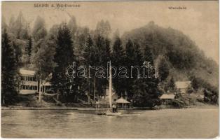 1913 Sekirn a. Wörthersee, Wienerheim / hotel, sailboat (EB)