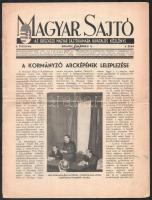 1940 Magyar Sajtó. Az Országos Magyar Sajtókamara hivatalos közlönye. II. évf. 4. sz., 1940. ápril. 15., szakadt, 8 p.