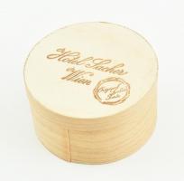 Imperial torte fadoboz 23x23x6,4, 17x17x4,5cm+Sacher köralakú fadoboz d:10,5cm