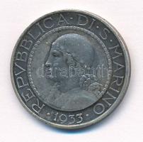 San Marino 1933. 5L Ag T:2-
San Marino 1933. 5 Lire Ag C:VF
Krause KM#9