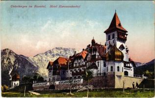 1926 Ferlach (Kärnten), Unterbergen im Rosental, Hotel Karawankenhof / hotel (EK)