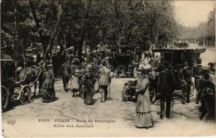 Paris, Bois de Boulogne, Allée des Acacias / street view, automobile (tear)