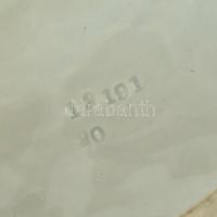 Hellén katona, Meduzafejes pajzzsal, színesen, kézzel festett fajansz, 1900 körül, Olaszország, form...