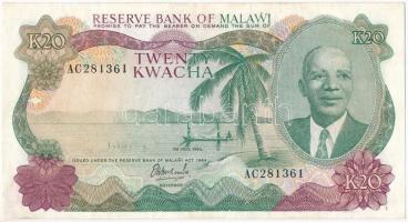 Malawi 1983. 20K AC281361 T:III restaurált Malawi 1983. 20 Kwacha AC281361 C:F restored