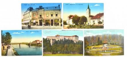 143 db RÉGI magyar város képeslap kitűnő állapotban, nagyok sok használatlan / 143 pre-1945 Hungaria...