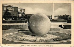 Roma, Rome; Foro Mussolini, Fontana della Sfera / fountain (EB)