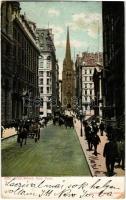 1908 New York, Wall Street (worn corner)