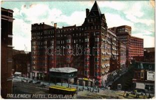 1909 Cleveland (Ohio), Hollenden Hotel, tram (worn corners)
