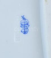 Óherendi jelzésű!!!! matricás porcelán kínálótál, kopott, 33x24cm