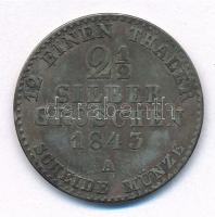 Német Államok / Poroszország 1843A 2 1/2Gr Ag "IV. Frigyes Vilmos" T:2- patina, kis ph
Ge...