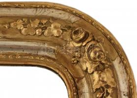 Biedermeier falitükör, felújított állapotban, pótolt tükörrel. 102X72cm