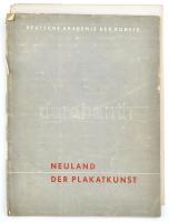 cca 1955 Neuland der Plakatkunst 24 db A/4 máretű propaganda plakát reprodukcióval