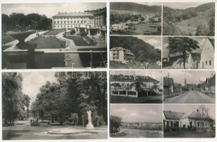 58 db MODERN magyar fekete-fehér város képeslap / 58 modern Hungarian black and white town-view postcards