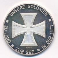 Németország DN I. és II. világháborús emlékérem Ag (24.6g/0,999/40mm) T:1- (PP) karcos, pici folt
G...