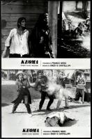 1976 ,,Keoma című olasz western film szereplői (köztük Franco Nero) és jelenetei, 13 db vintage produkciós filmfotó, 18x24 cm
