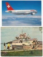 17 db MODERN képeslap közlekedési eszközökkel / 17 modern postcards with means of transport, vehicle...