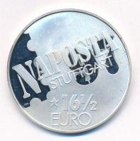 Németország / Stuttgart 1997. 16 1/2E Ag "Naposta Stuttgart" emlékérem (15g/0,999/35mm) T:...