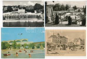 26 db MODERN képeslap: strandok és fürdők / 26 modern postcards with beaches and spas