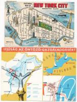 18 db MODERN térképes motívum képeslap / 18 modern map motive postcards