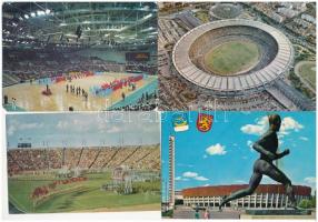 14 db MODERN motívum képeslap: sport, stadionok / 14 modern motive postcards: sport, stadiums