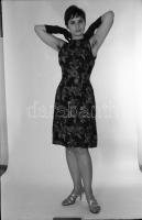 cca 1974 Honnan indultunk és hová érkezünk, szolidan erotikus felvételek, 8 db vintage NEGATÍV, 36x2...