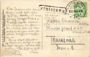 1911 Komárom, Komárno; Öreg várkapu, K.u.K. katonák. L.H. Pannonia / castle gate with K.u.K. soldier...