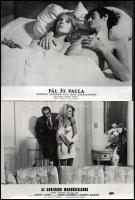 Csiklandós történetek és jelenetek különféle filmekből, 9 db produkciós filmfotó, az egyik kép sarká...