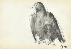 BM jelzéssel: Sas madár Ceruza, papír, 21x20 cm