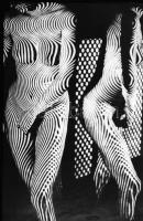 cca 1975 Zebracsíkos volt a divat, 2 db NEGATÍV Marinkay István (1920-?) veszprémi fotóművész hagyatékából, szolidan erotikus felvételek, 24x36 mm