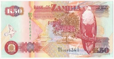Zambia 2008. 50K T:I,I- Zambia 2008. 50 Kwacha C:UNC,AU Krause P#37