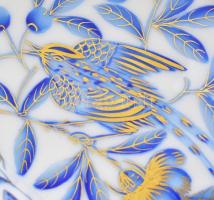 Herendi ZOVA mintás füles tálka, jelzett, hibátlan, original dobozban, 16x9cm