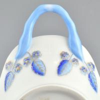 Herendi ZOVA mintás füles tálka, jelzett, hibátlan, original dobozban, 16x9cm