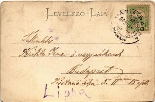 1902 Lippa, Lipova; Görögkeleti (ortodox) templom. Konstantin Sándor kiadása / Orthodox church (szak...