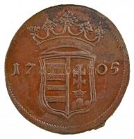 1705. X Poltura Cu "II. Rákóczi Ferenc" (7,82g) T:1-,2 anyagfölösleg a peremen
Hungary 17...