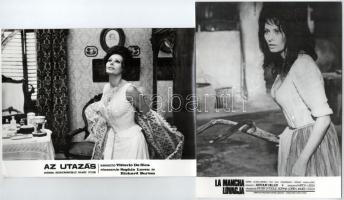 cca 1985 előtt készült felvételek, Sophia Loren színésznő különféle filmekben, 3 db vintage produkciós filmfotó, 18x24 cm