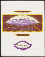 cca 1930-1940 Dreher Maul Trinidad csokoládé illusztrált csomagolópapír, 6 db, használatlan, néhányon lapszéli szakadásokkal, 23x18 cm