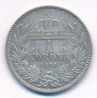 1896KB 1K Ag "Ferenc József" T:2- patina Adamo K5