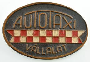 ~1950. Autotaxi Vállalat festett jelvény (26x40mm) T:1-