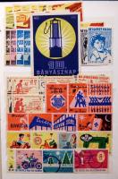 Közepes berakó több száz magyar és külföldi gyufacimkével + Magyar gyufacimke katalógus 1945-1951