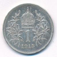 Ausztria 1915. 1K Ag "Ferenc József" T:2 Austria 1915. Corona Ag "Franz Joseph" ...
