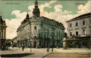 1912 Kolozsvár, Cluj; New York szálloda, Schuster Emil üzlete és saját kiadása / hotel, publisher's shop (fl)