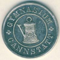 Német Birodalom/Császárság cca 1800-as évek vége "Gymnasium Cannstatt" Ag zseton 5,5g T:P