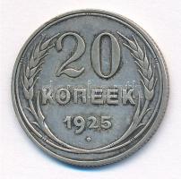 Szovjetunió 1925. 20k Ag T:2- Soviet Union 1925. 20 Kopeks Ag C:VF Krause Y#88