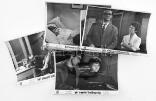 1960 ,,Két emelet boldogság című magyar film jelenetei és szereplői, 13 db produkciós filmfotó, 24x30 cm