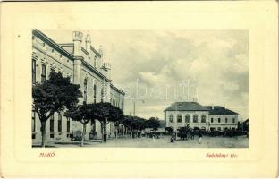 1911 Makó, Széchenyi tér, Korona szálloda, Városháza, piaci árusok. W. L. Bp. 4120.