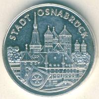 NSZK 1984. "Testvérvárosok-Osnabrück-Angers" Ag zseton 3,3g T:PP